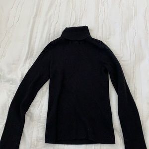 Express Black Ribbed Turtleneck